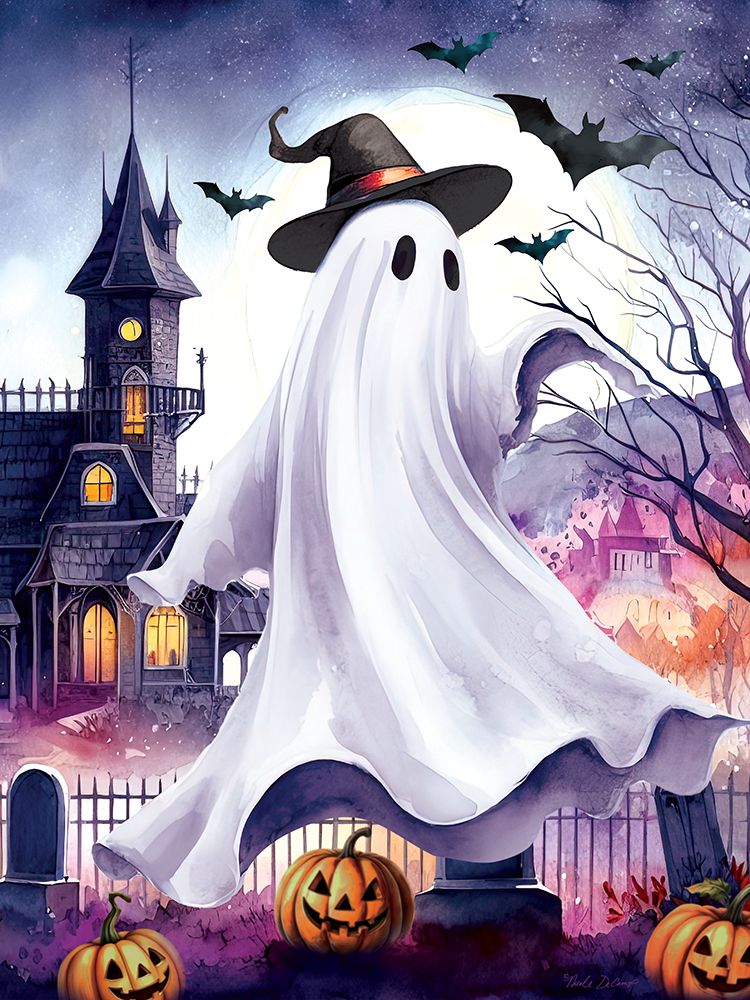 Witchy Ghost art print by Nicole DeCamp for $57.95 CAD