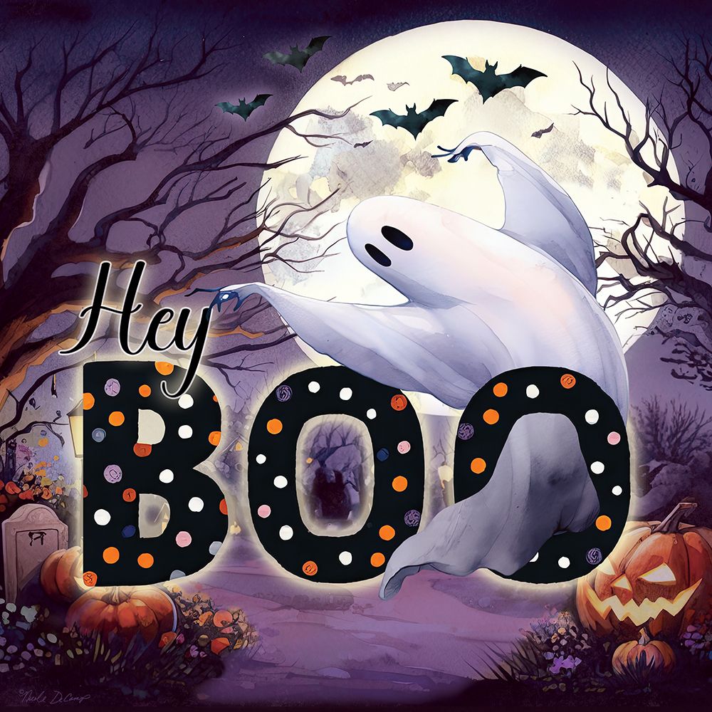 Hey Boo art print by Nicole DeCamp for $57.95 CAD