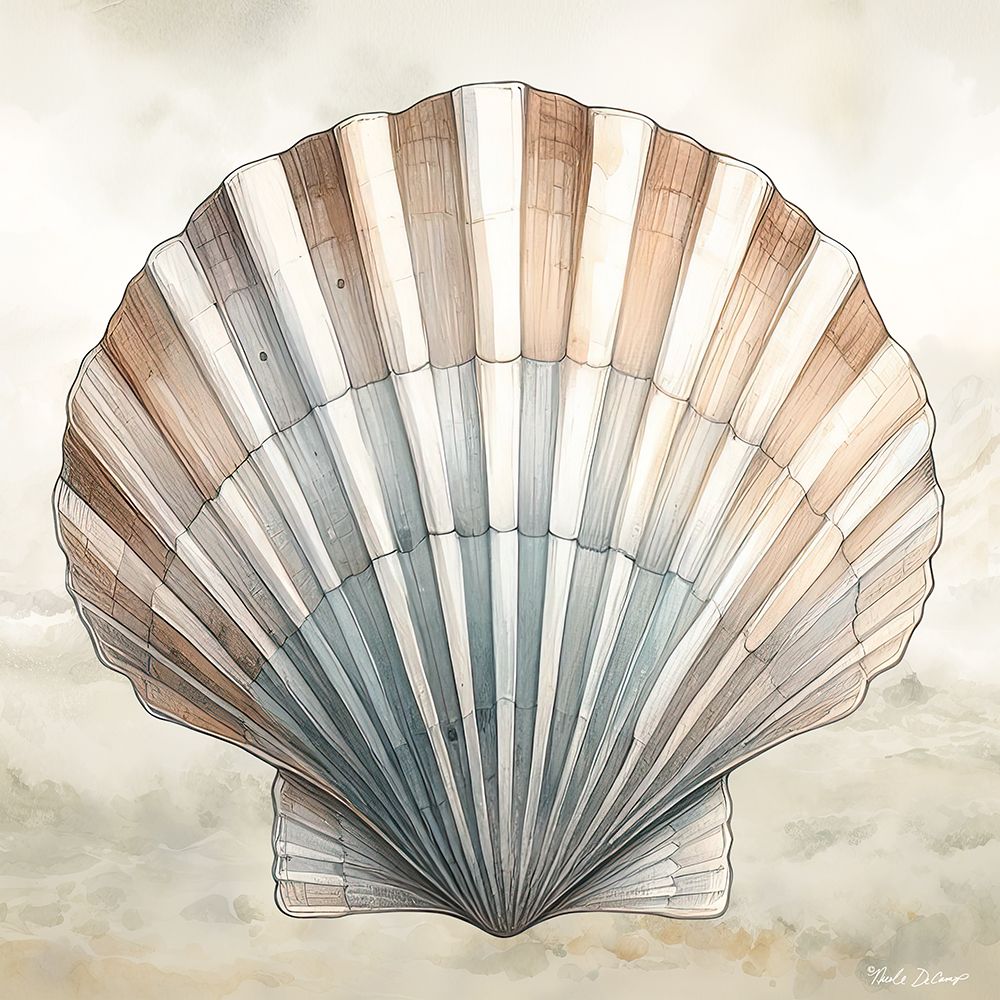 Cape Cod Clamshell art print by Nicole DeCamp for $57.95 CAD
