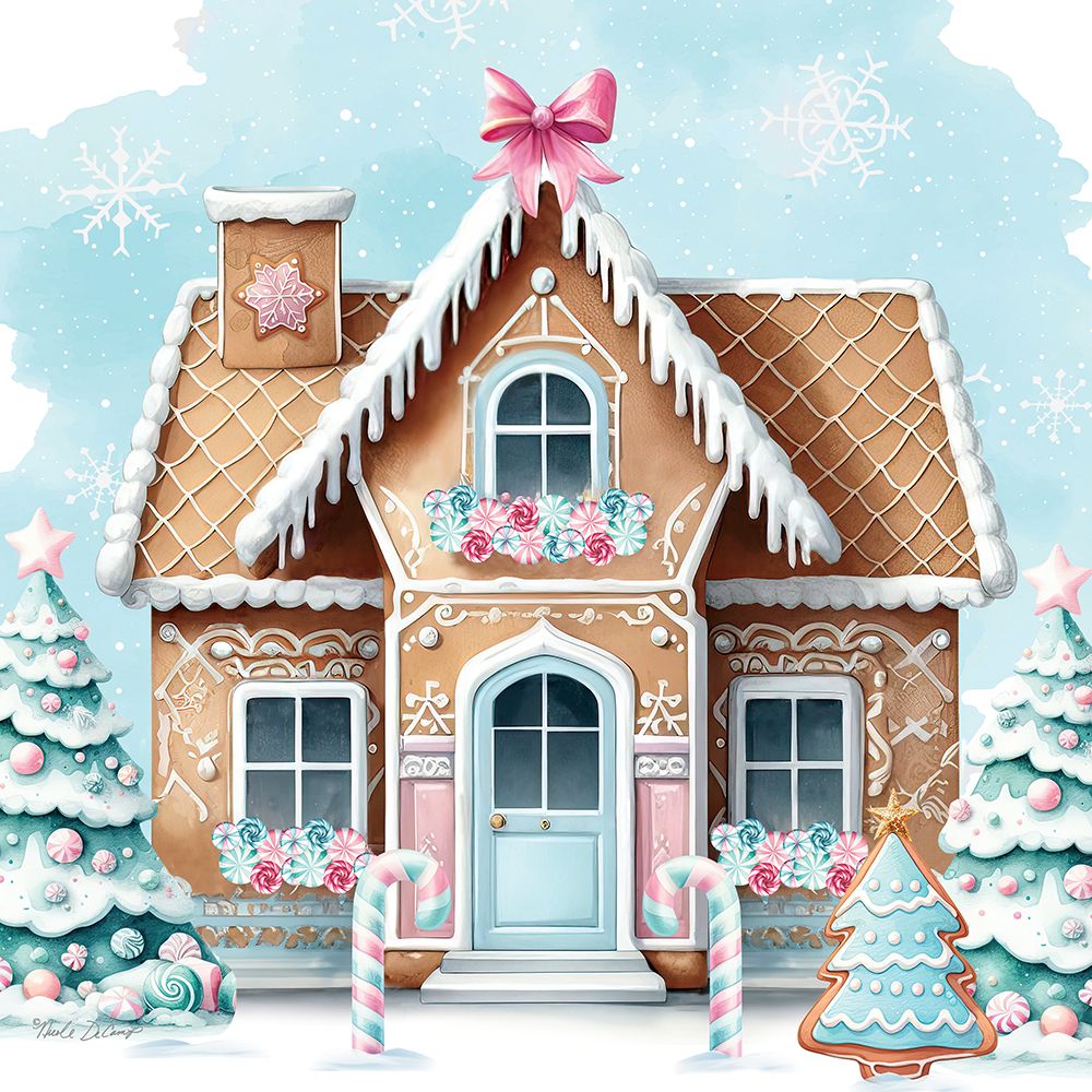 Candyland Gingerbread House art print by Nicole DeCamp for $57.95 CAD