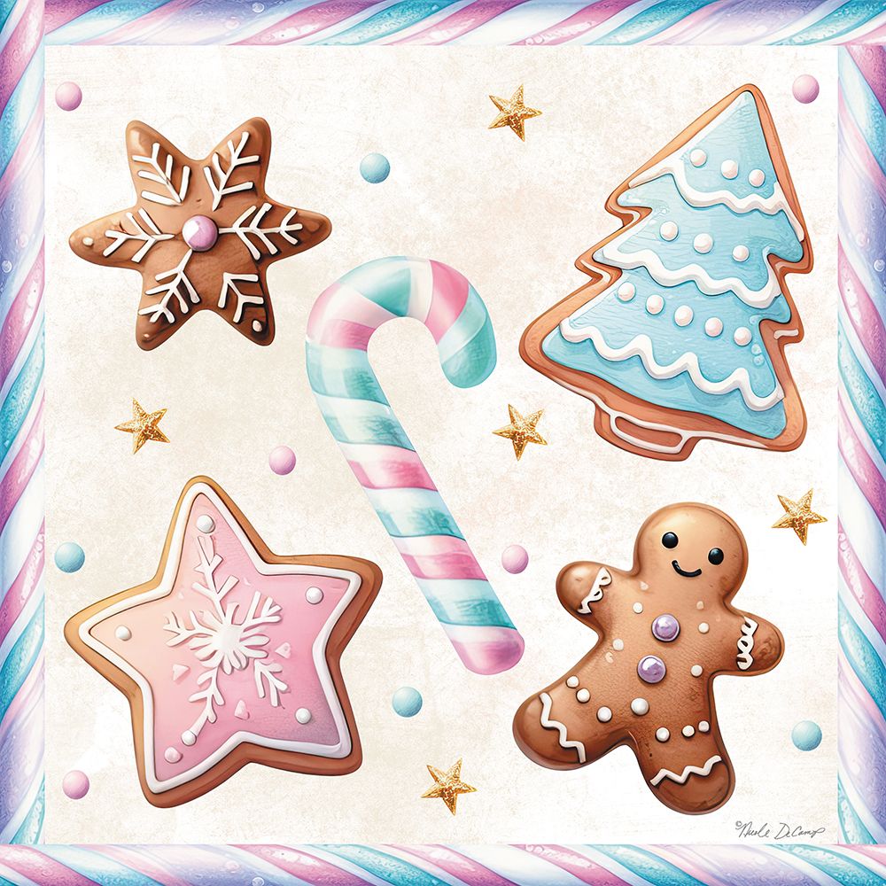 Christmas Gingerbread Cookies art print by Nicole DeCamp for $57.95 CAD