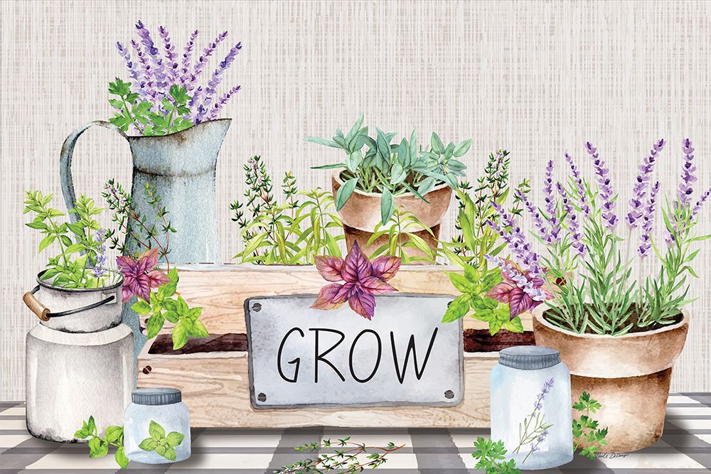 Kitchen Herbs I art print by Nicole DeCamp for $57.95 CAD