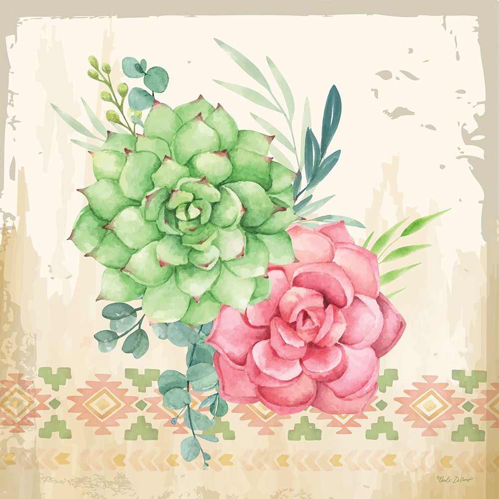 Southwest Succulents I art print by Nicole DeCamp for $57.95 CAD