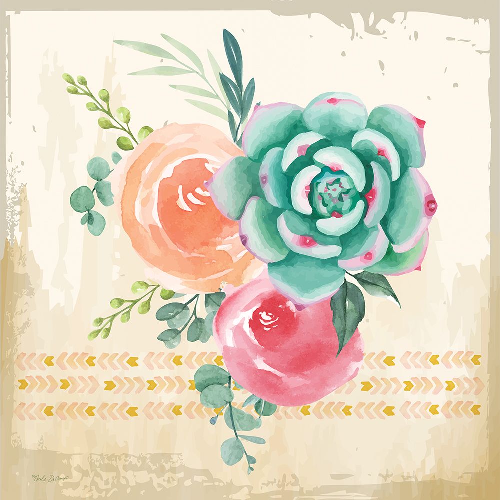 Southwest Succulents II art print by Nicole DeCamp for $57.95 CAD