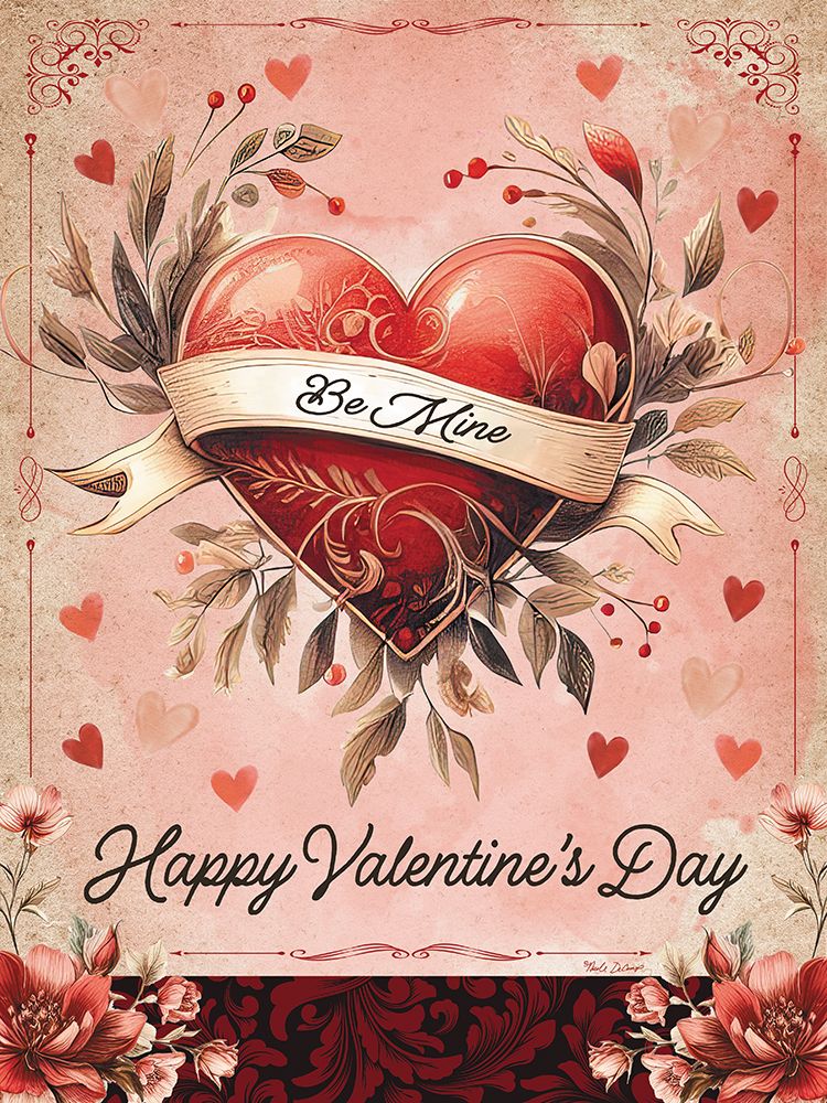 Be Mine Valentine art print by Nicole DeCamp for $57.95 CAD