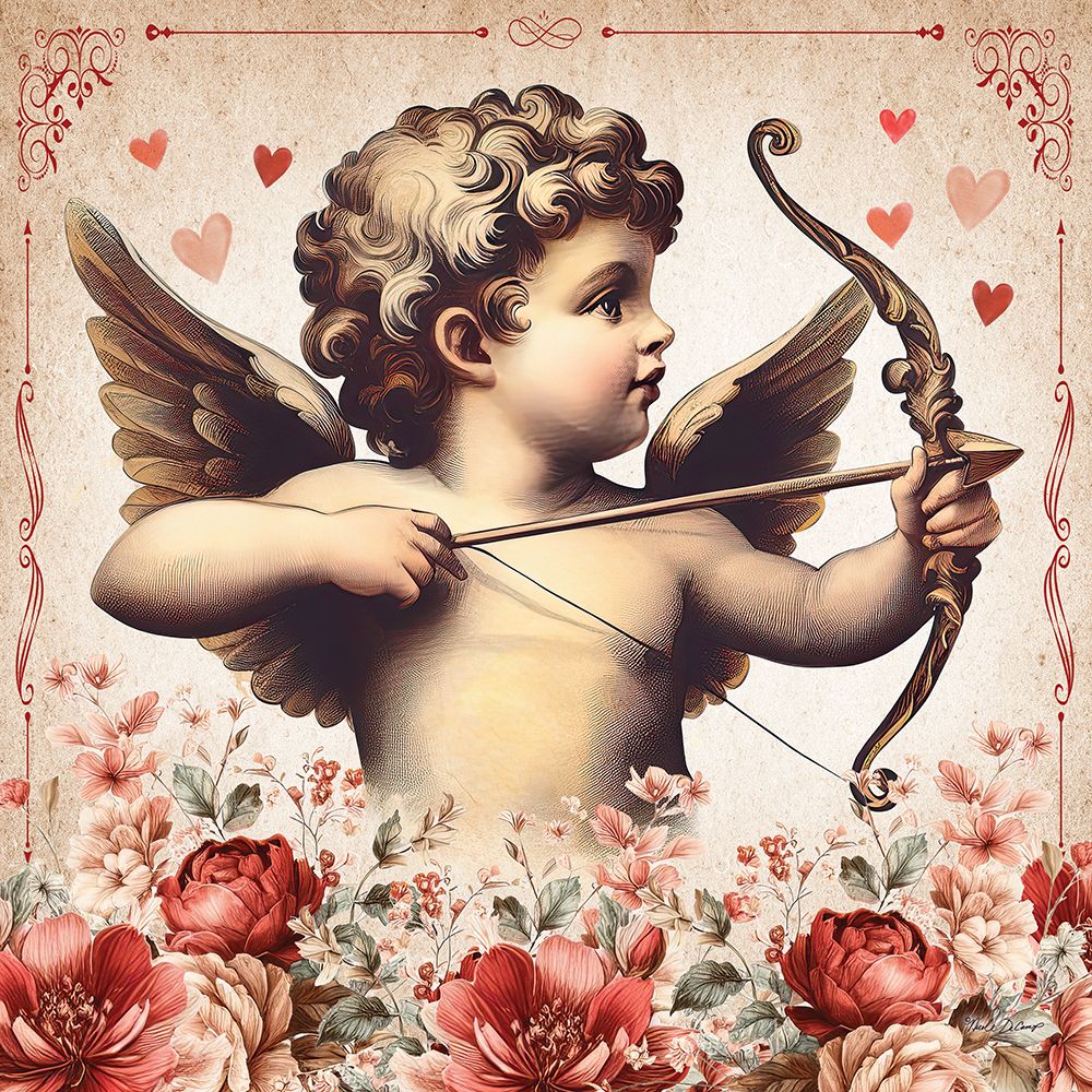 Be My Valentine Cupid Arrow art print by Nicole DeCamp for $57.95 CAD