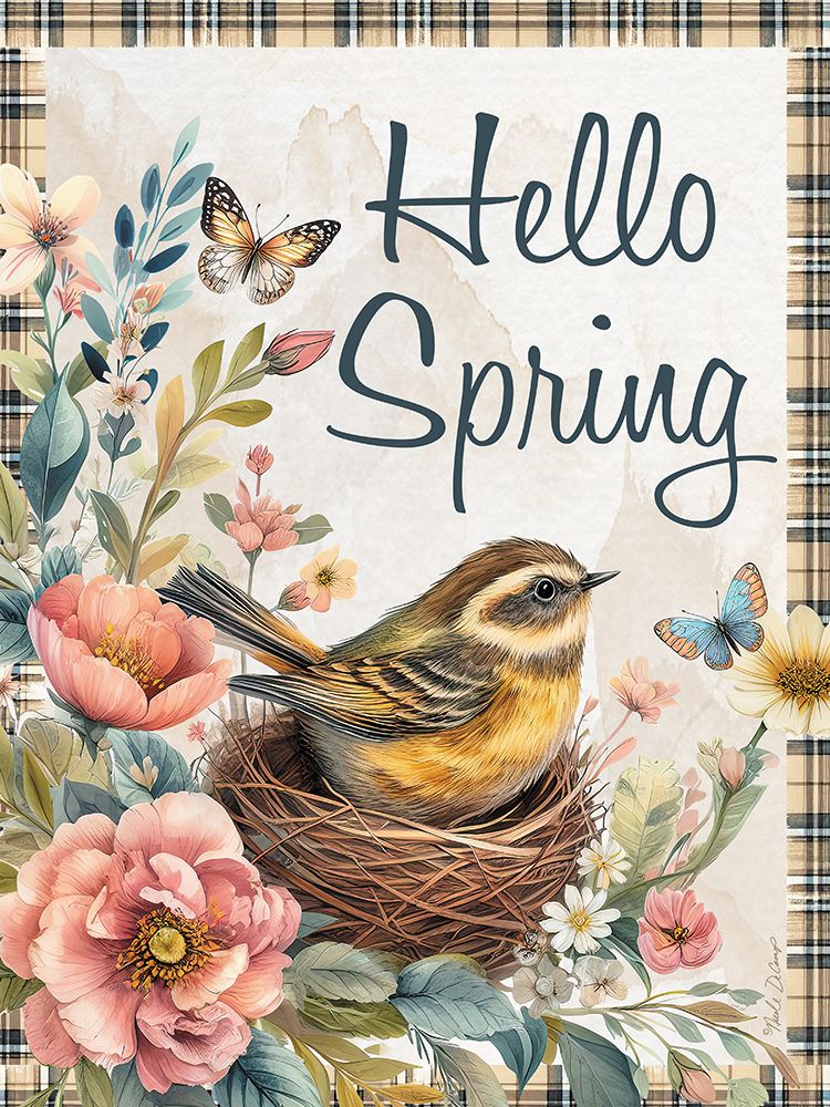 Hello Spring Bird Nest art print by Nicole DeCamp for $57.95 CAD