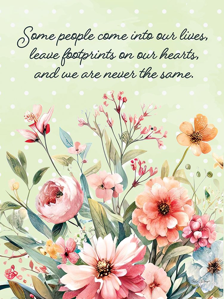 Footprints on Our Hearts art print by Nicole DeCamp for $57.95 CAD