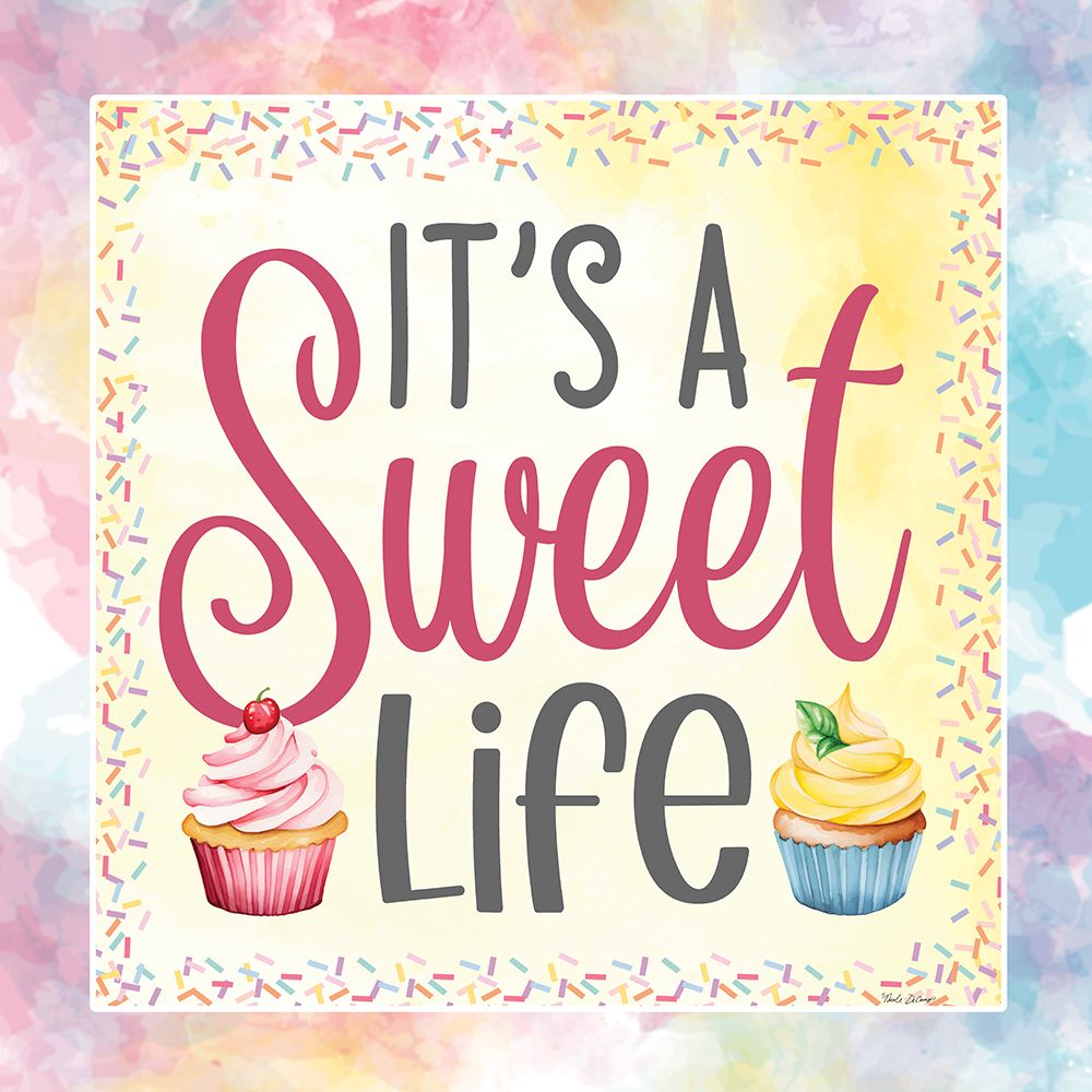 Its a Sweet Life Cupcake art print by Nicole DeCamp for $57.95 CAD
