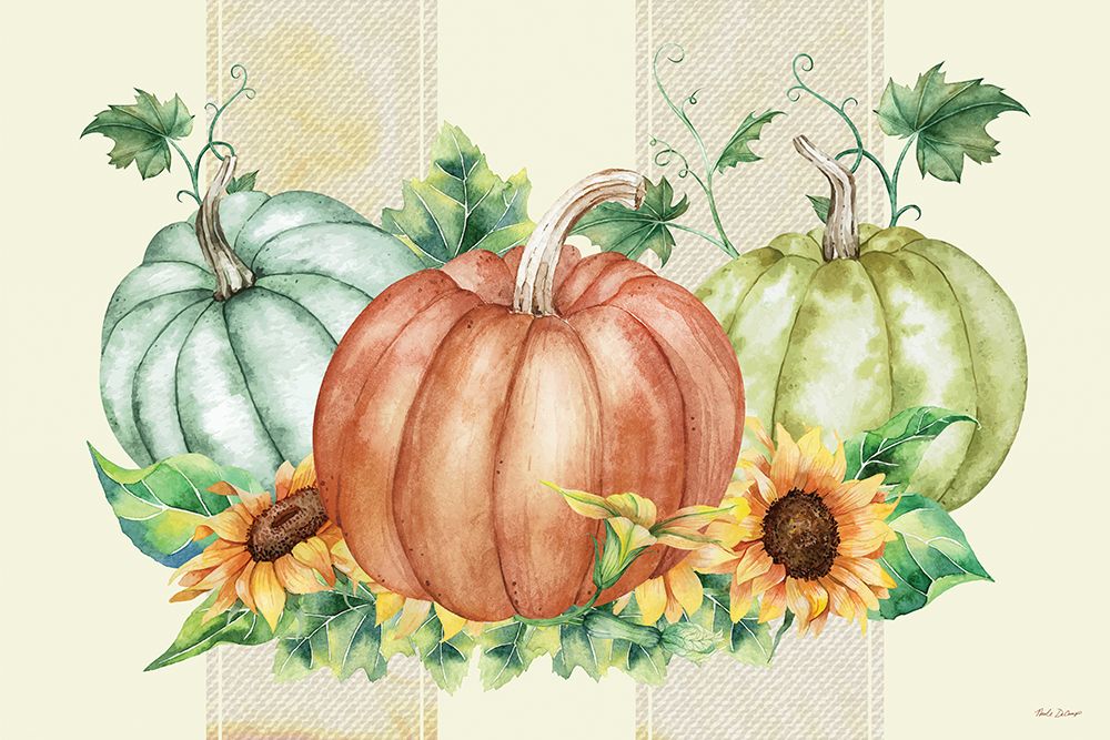 Harvest Still Life Pumpkins art print by Nicole DeCamp for $57.95 CAD