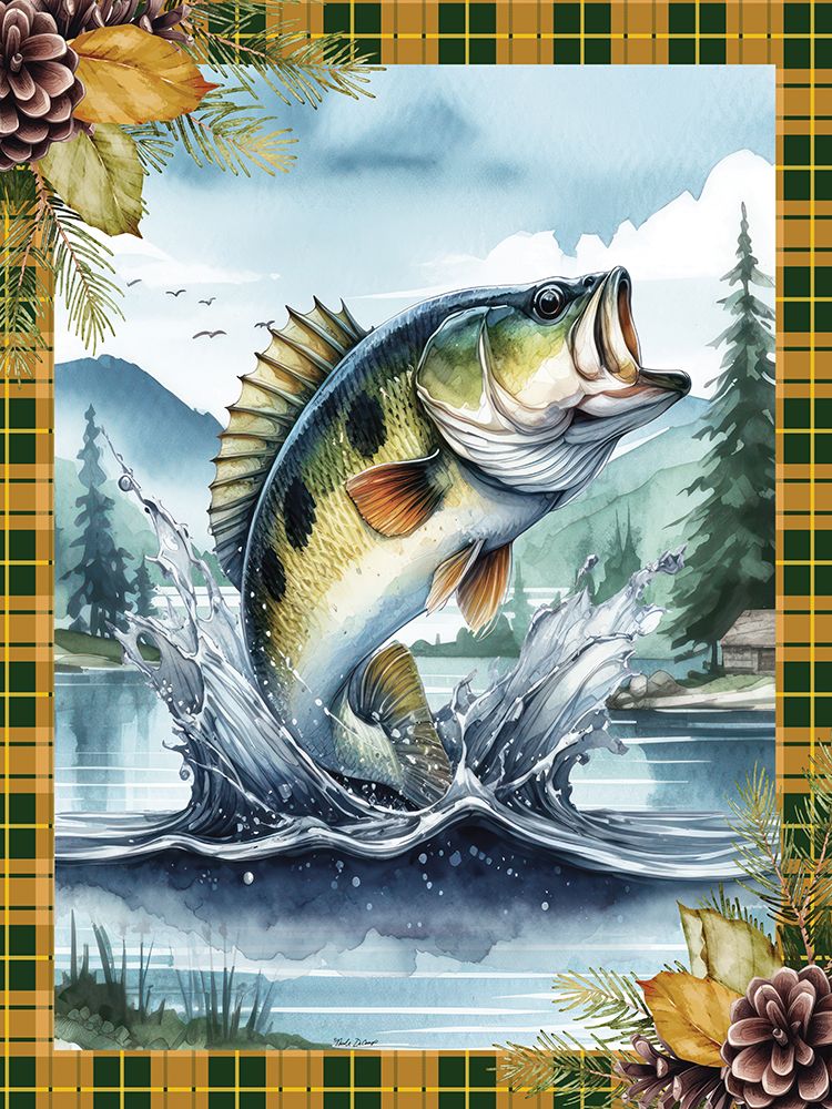 Woodland Retreat Fish II art print by Nicole DeCamp for $57.95 CAD