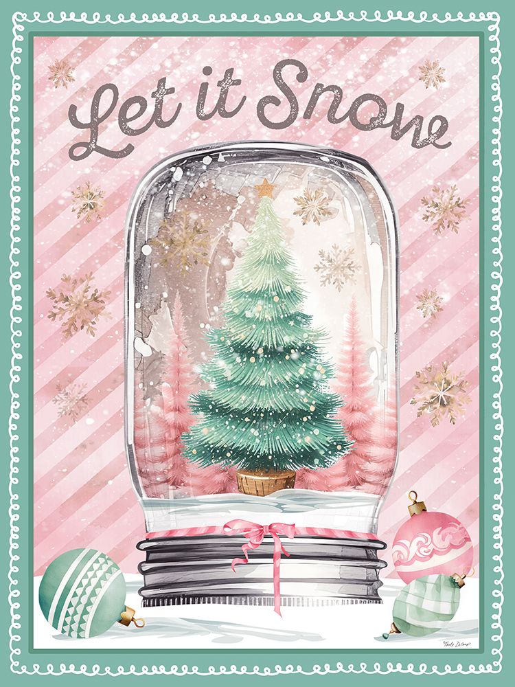 Let It Snow Canning Jar art print by Nicole DeCamp for $57.95 CAD