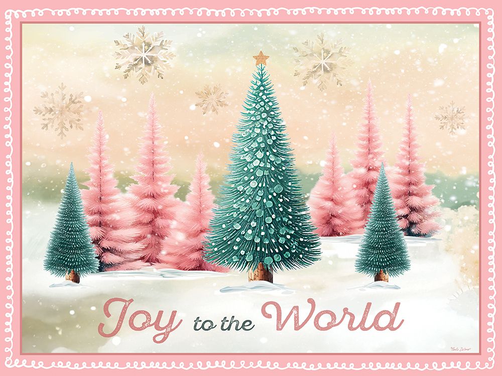 Joy to the World Trees art print by Nicole DeCamp for $57.95 CAD