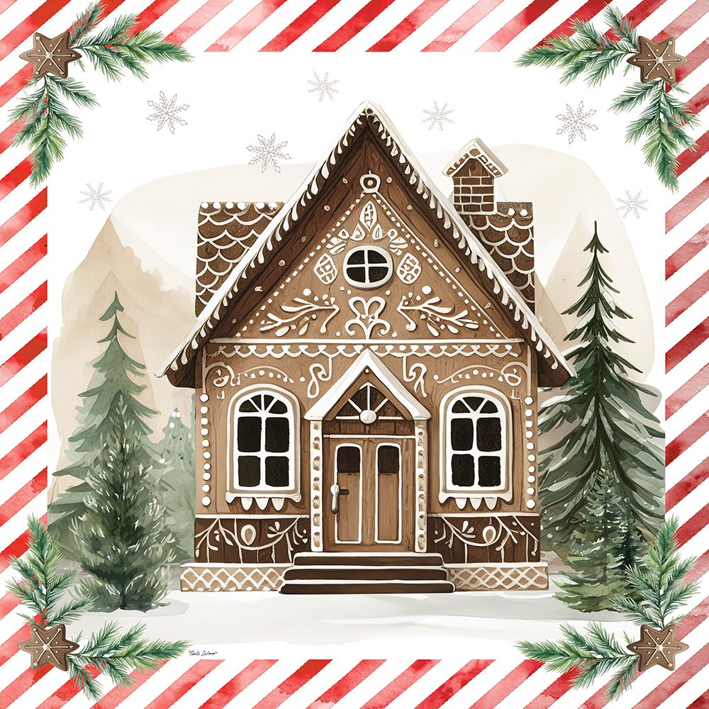 Gingerbread Lane House II art print by Nicole DeCamp for $57.95 CAD