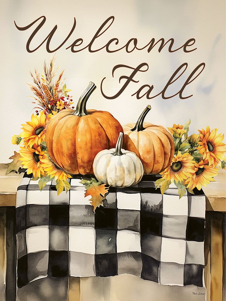 Welcome Fall Table art print by Nicole DeCamp for $57.95 CAD