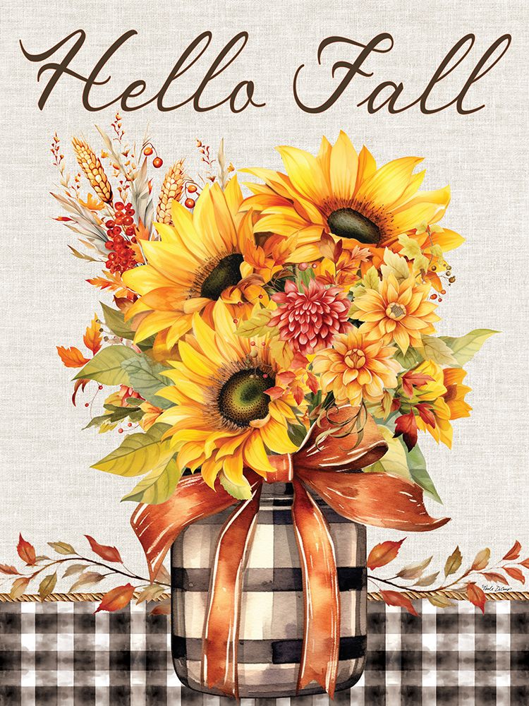 Hello Fall Bouquet art print by Nicole DeCamp for $57.95 CAD