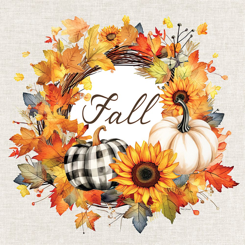Fall Wreath art print by Nicole DeCamp for $57.95 CAD