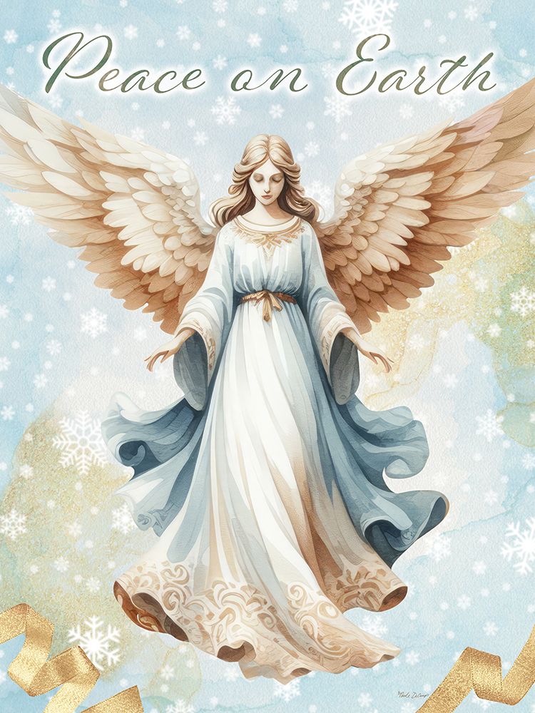 Peace on Earth Angel art print by Nicole DeCamp for $57.95 CAD