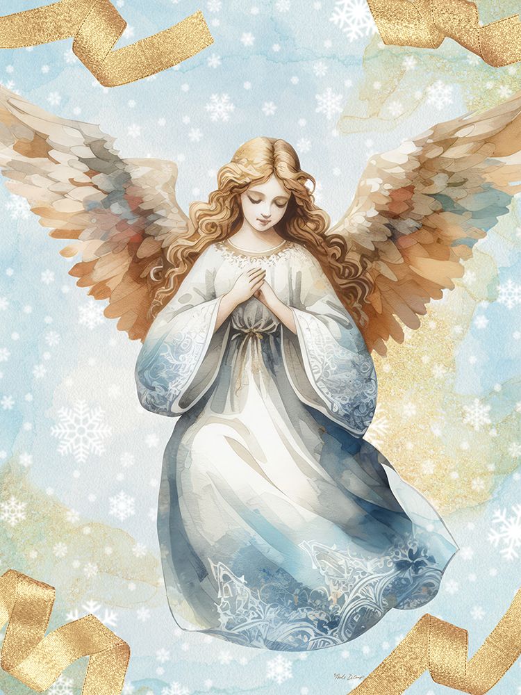 Christmas Angel art print by Nicole DeCamp for $57.95 CAD