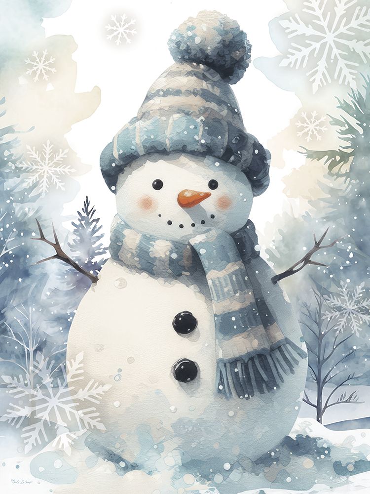 Snowman art print by Nicole DeCamp for $57.95 CAD