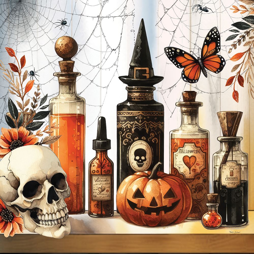 Halloween Potions I art print by Nicole DeCamp for $57.95 CAD