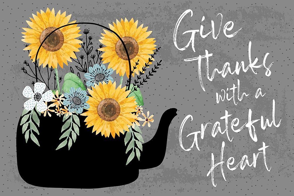 Give Thanks with a Grateful Heart art print by Nicole DeCamp for $57.95 CAD