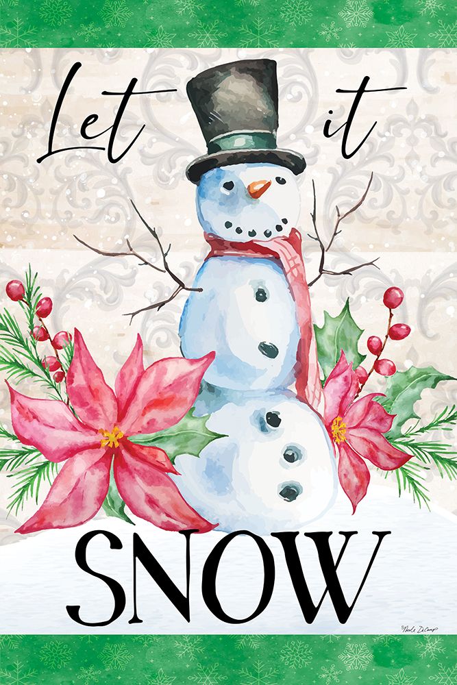 Let It Snow Snowman art print by Nicole DeCamp for $57.95 CAD