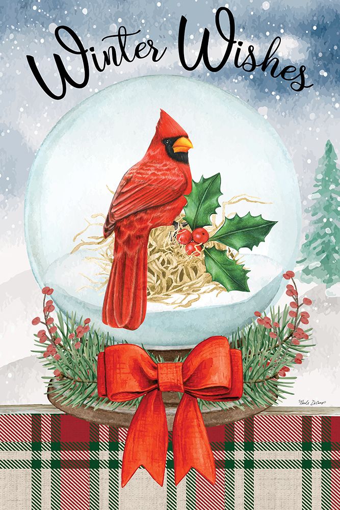 Winter Wishes Robin art print by Nicole DeCamp for $57.95 CAD