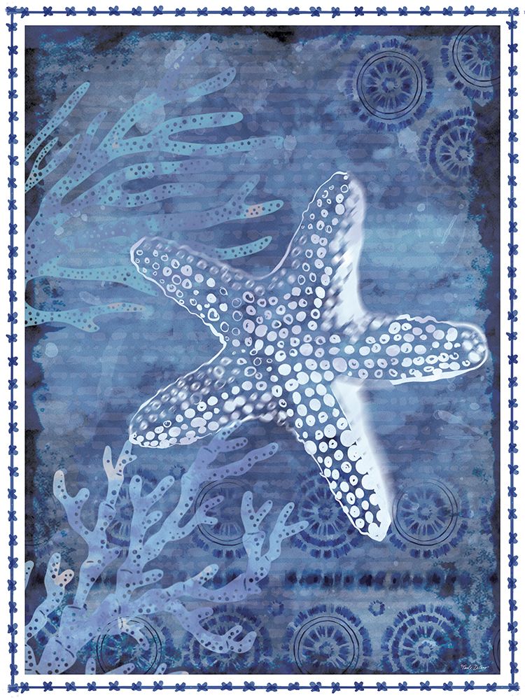 Coastal Starfish art print by Nicole DeCamp for $57.95 CAD
