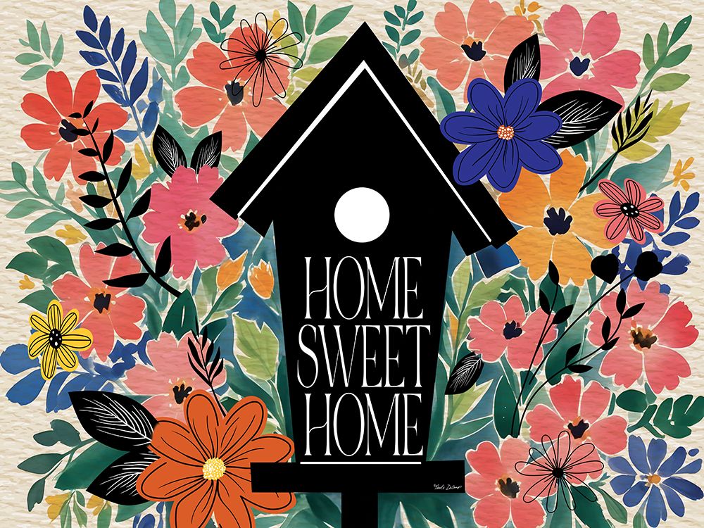 Spring Garden Birdhouse art print by Nicole DeCamp for $57.95 CAD