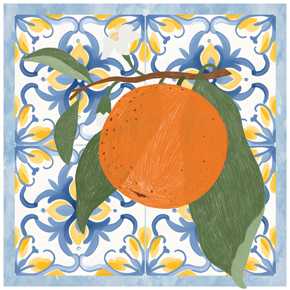 Tiles and Oranges III art print by Nicole DeCamp for $57.95 CAD