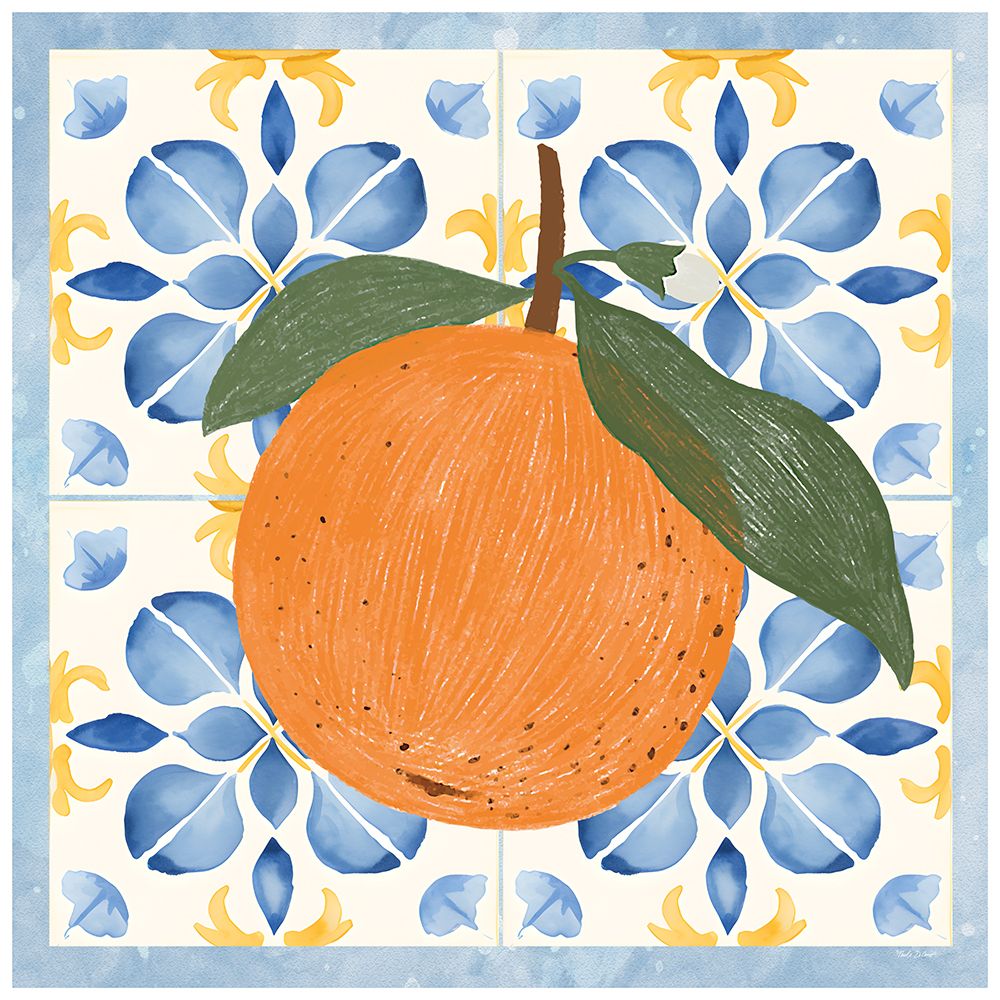Tiles and Oranges IV art print by Nicole DeCamp for $57.95 CAD