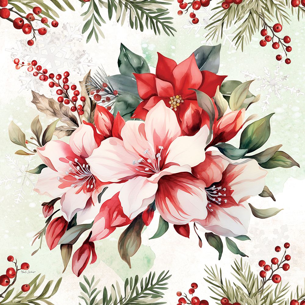 Christmas in Bloom I art print by Nicole DeCamp for $57.95 CAD