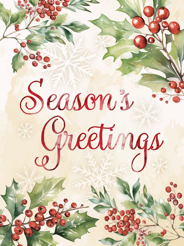 Seasons Greetings art print by Nicole DeCamp for $57.95 CAD