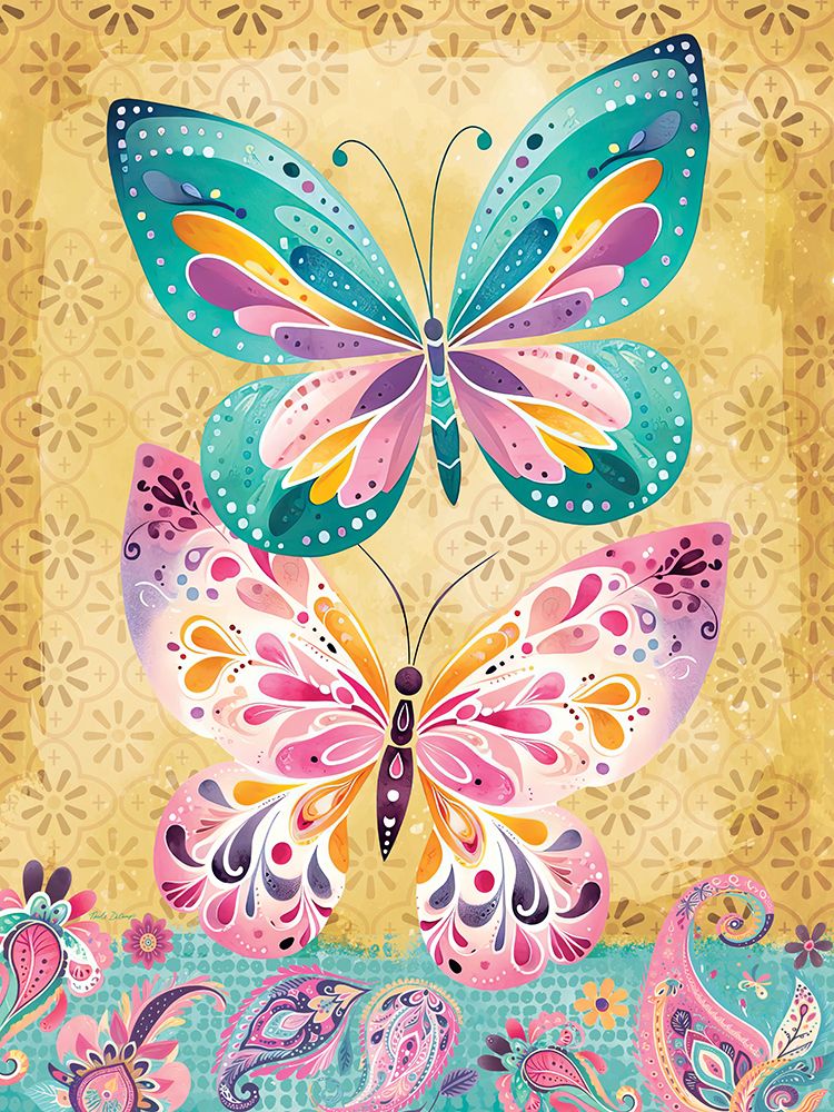 Paisley Butterfly art print by Nicole DeCamp for $57.95 CAD