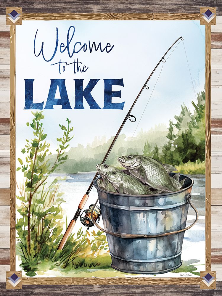 Welcome to the Lake art print by Nicole DeCamp for $57.95 CAD