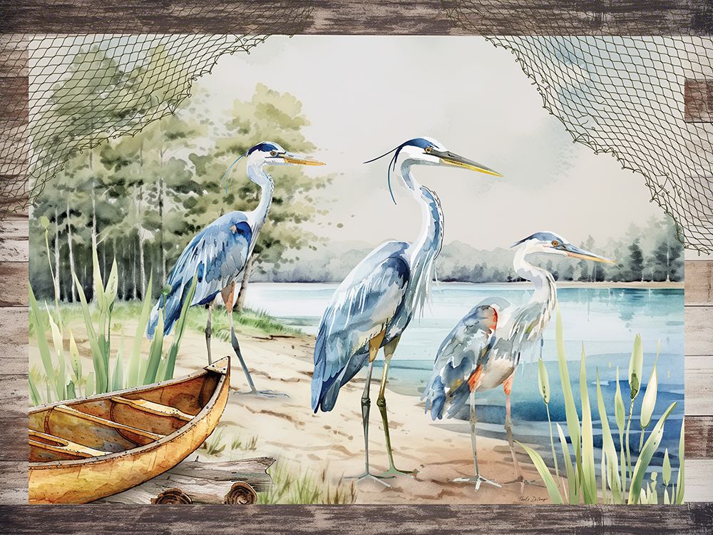 Three Cranes art print by Nicole DeCamp for $57.95 CAD