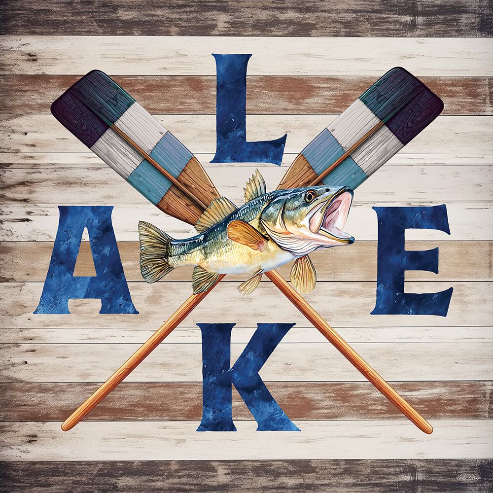 Lake Life Oars art print by Nicole DeCamp for $57.95 CAD