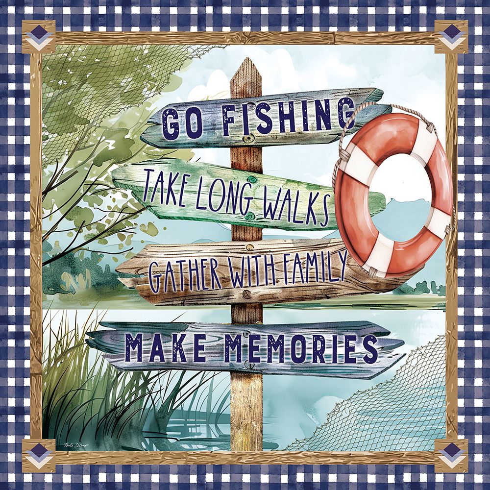 Lake Life Directions art print by Nicole DeCamp for $57.95 CAD