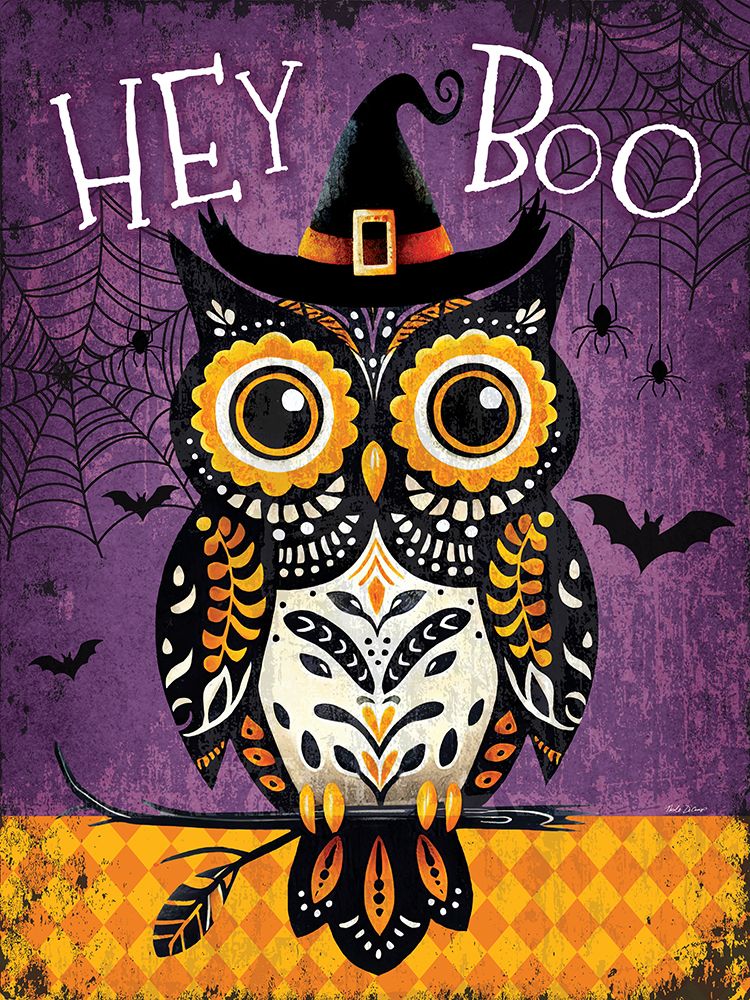 Hey Boo Owl art print by Nicole DeCamp for $57.95 CAD