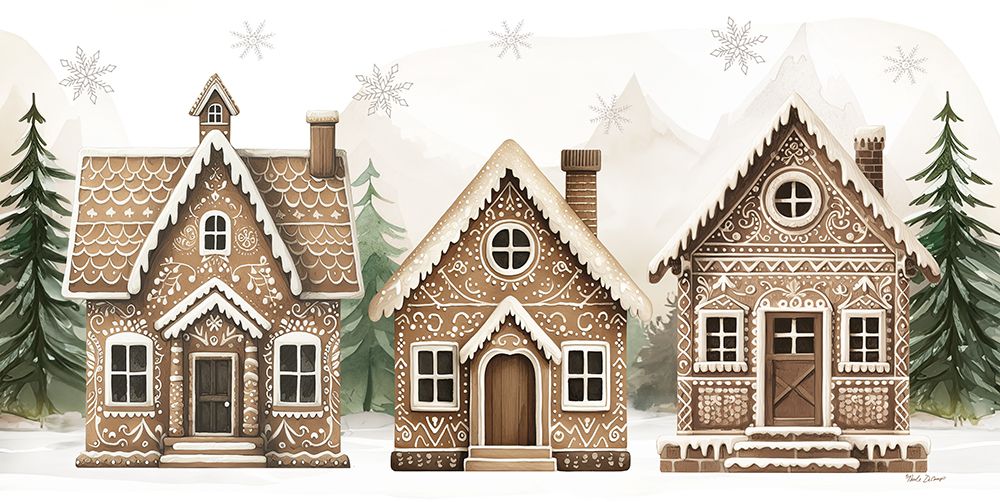 Gingerbread Lane art print by Nicole DeCamp for $57.95 CAD