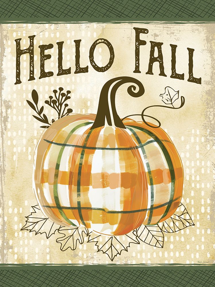 Hello Fall Pumpkin art print by Nicole DeCamp for $57.95 CAD