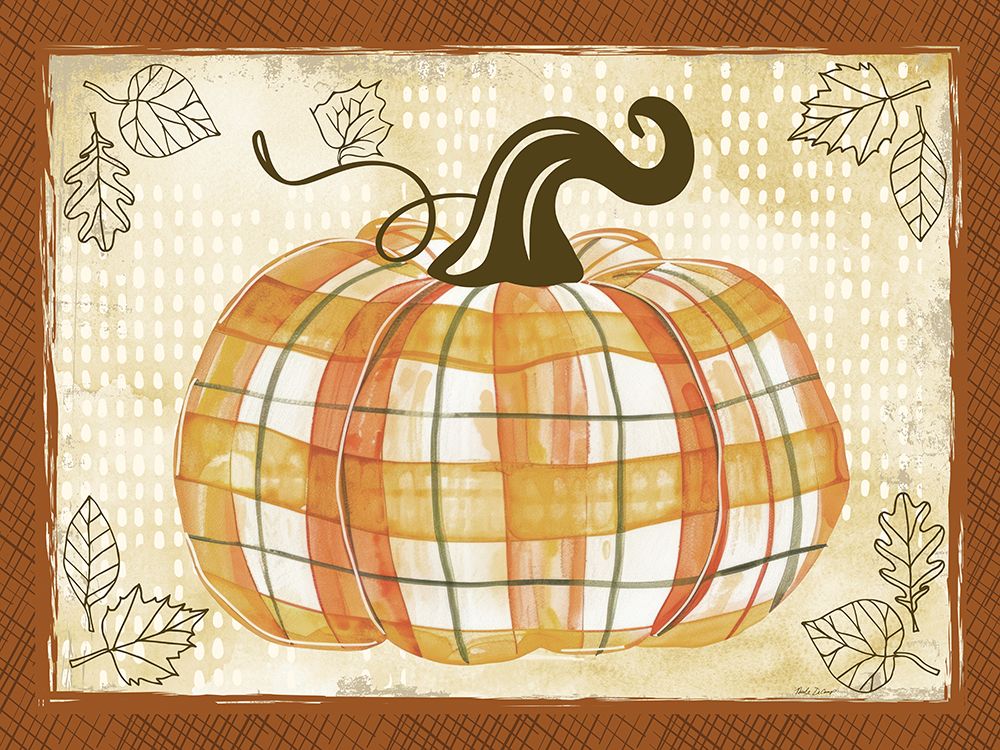 Plaid Pumpkin art print by Nicole DeCamp for $57.95 CAD