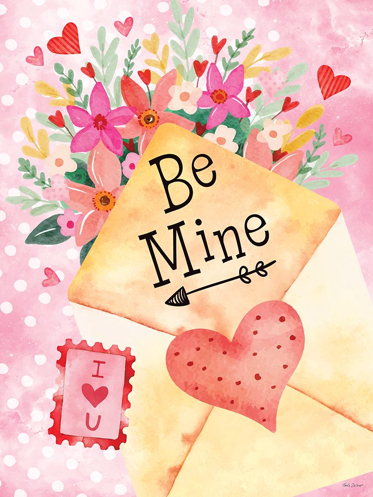 Floral Be Mine art print by Nicole DeCamp for $57.95 CAD