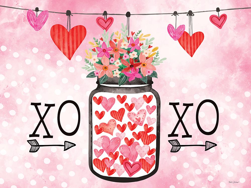 XOXO Valentines art print by Nicole DeCamp for $57.95 CAD