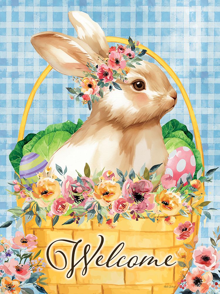 Easter Bunny Basket art print by Nicole DeCamp for $57.95 CAD