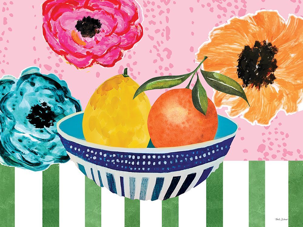 Citrus Fruit Bowl art print by Nicole DeCamp for $57.95 CAD