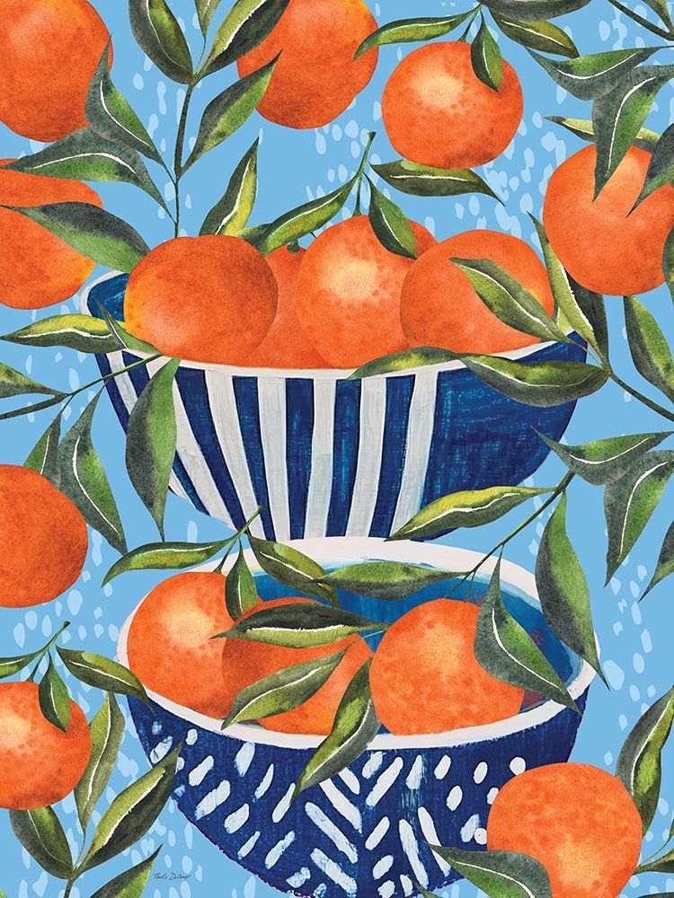 Citrus Oranges art print by Nicole DeCamp for $57.95 CAD