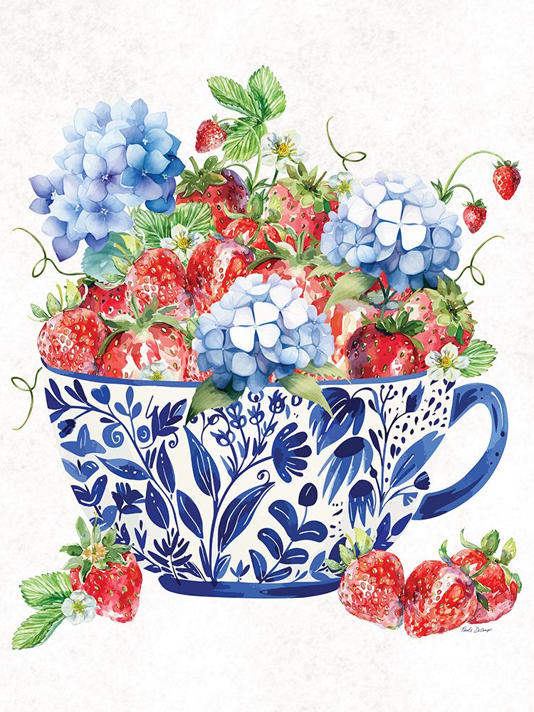 Strawberry Delight art print by Nicole DeCamp for $57.95 CAD