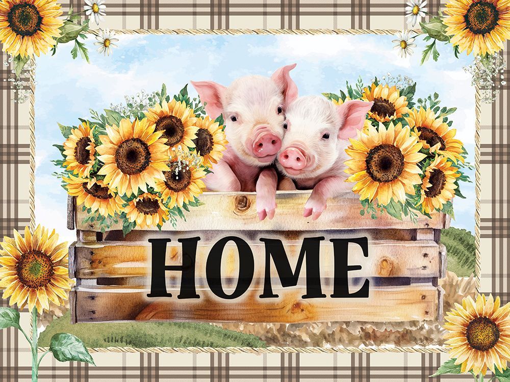 Piggie Love art print by Nicole DeCamp for $57.95 CAD